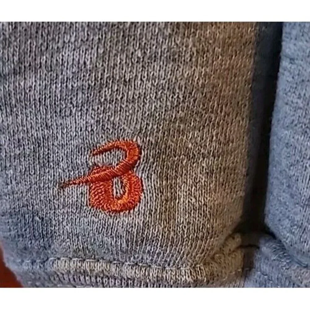 Badger Clemson Sport Long Sleeve Hoodie South Carolina Gray Orange Small